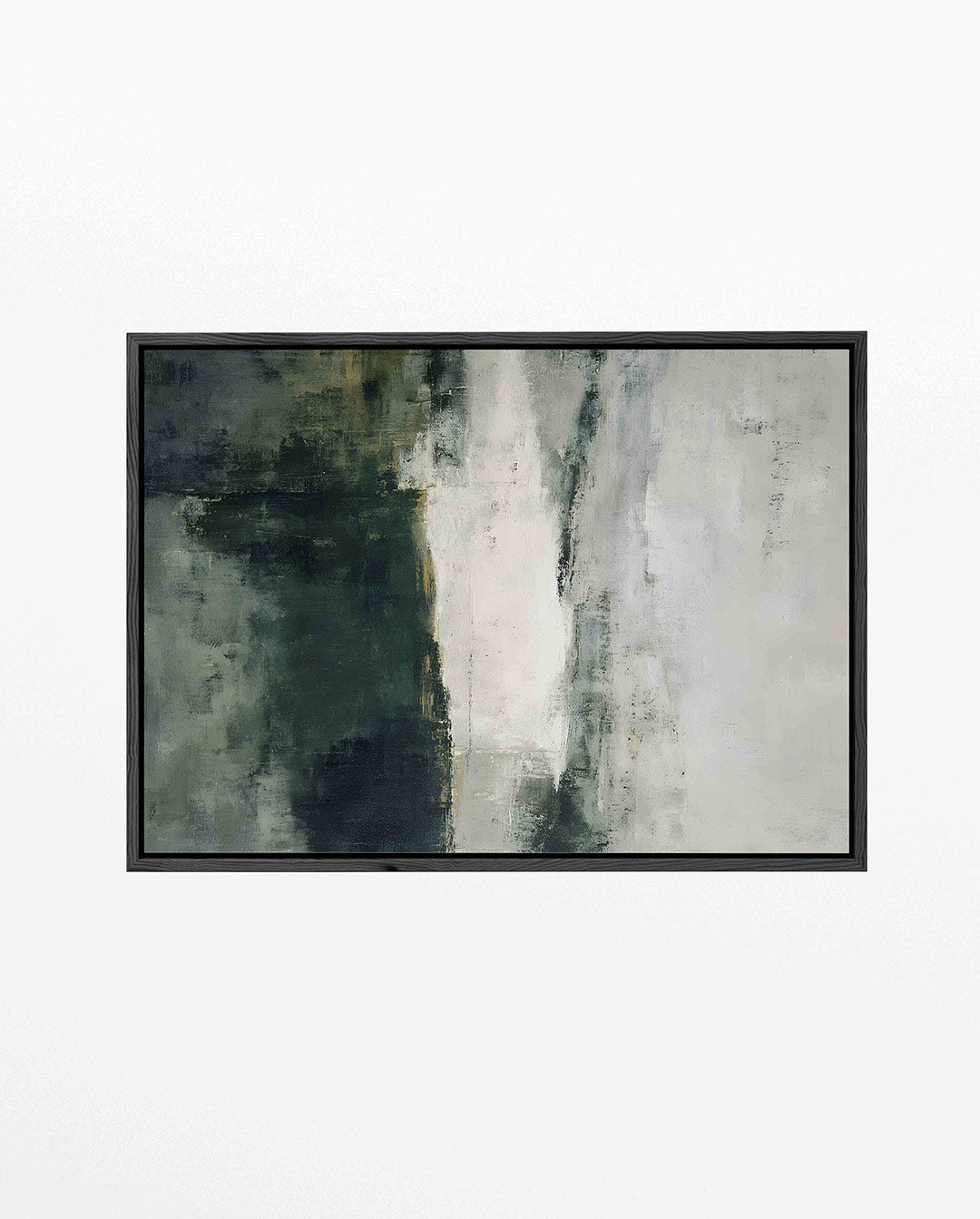 Gelaagde kleurencompositie – Dynamisch – liggend abstract kunstwerk