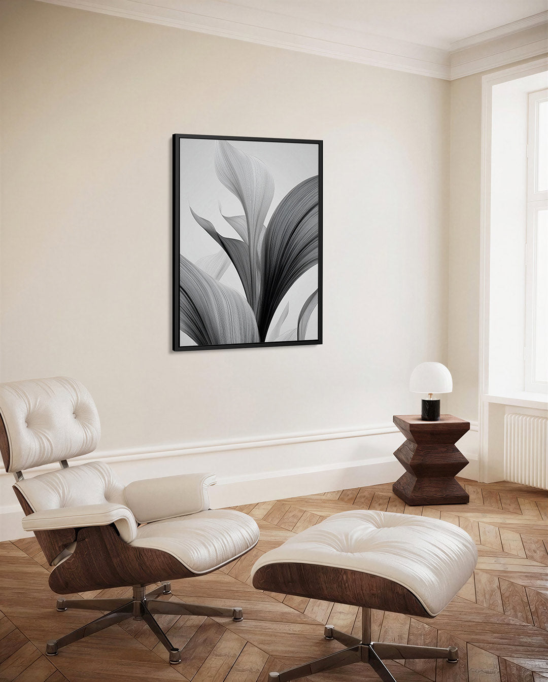 Organische lijnen – decoratief kunstwerk voor aan de muur