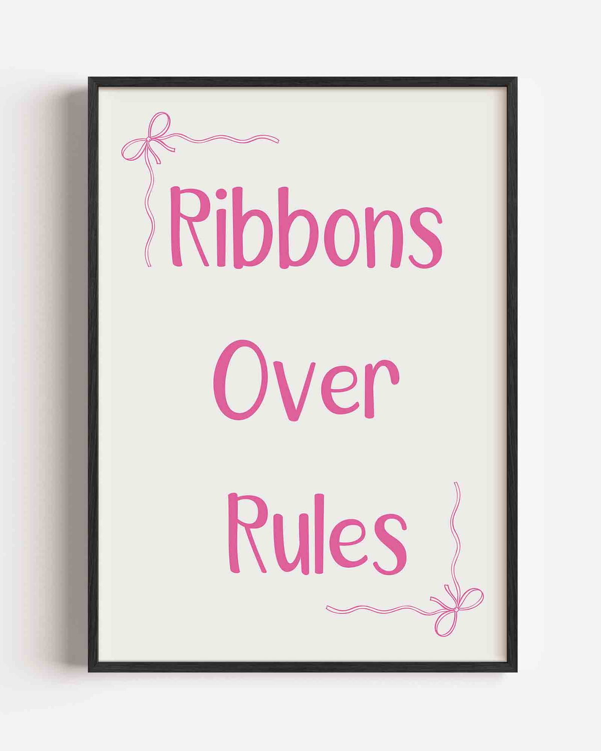 Ribbons over rules – Pop Art portret poster als wanddecoratie