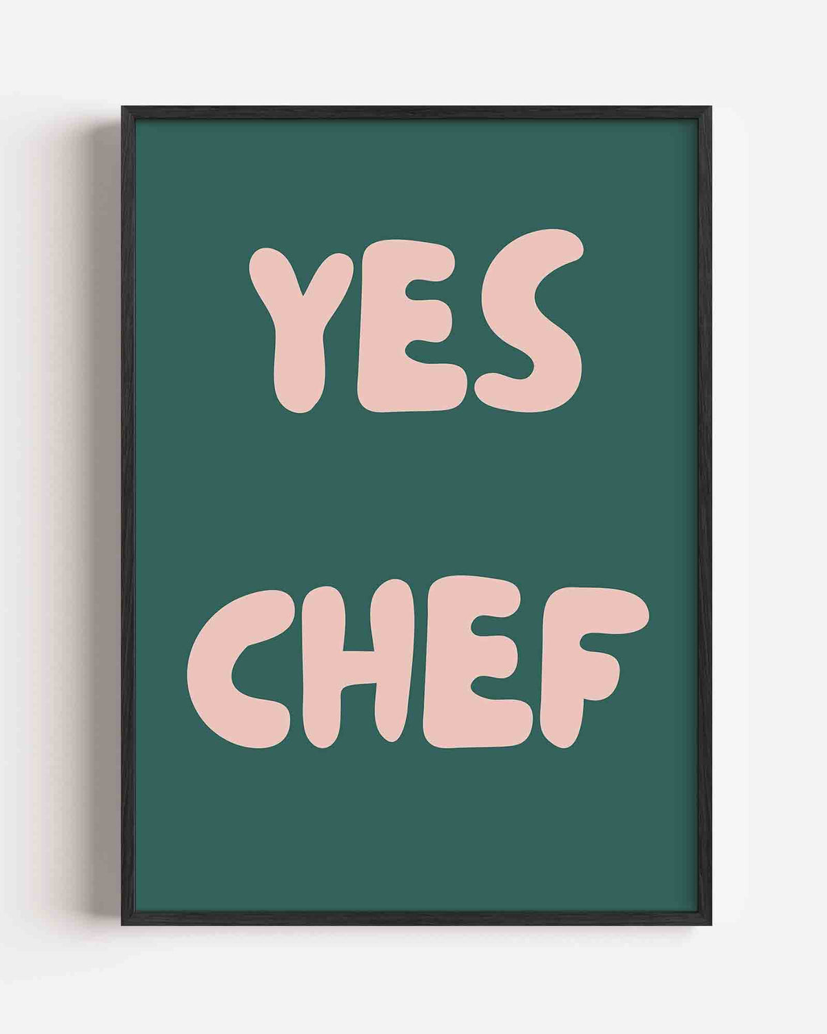 Yes chef – Pop Art portret poster als wanddecoratie