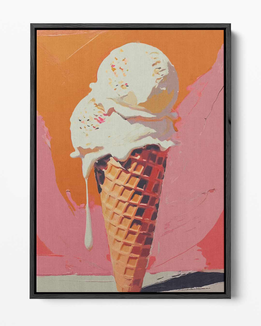 Verrukkelijke IJscone in Kunst – portret kunstwerk als wanddecoratie