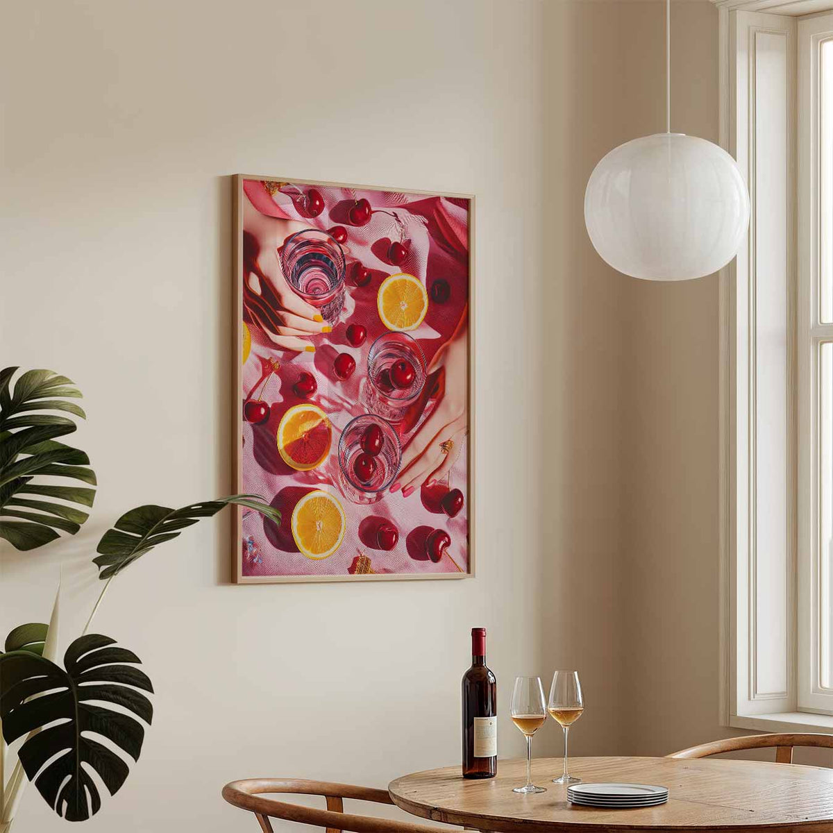 Fris & Fruitig – keukenposter in staand formaat