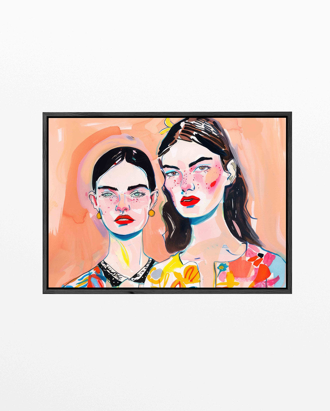 Vrolijke portretten – liggend portret kunstwerk