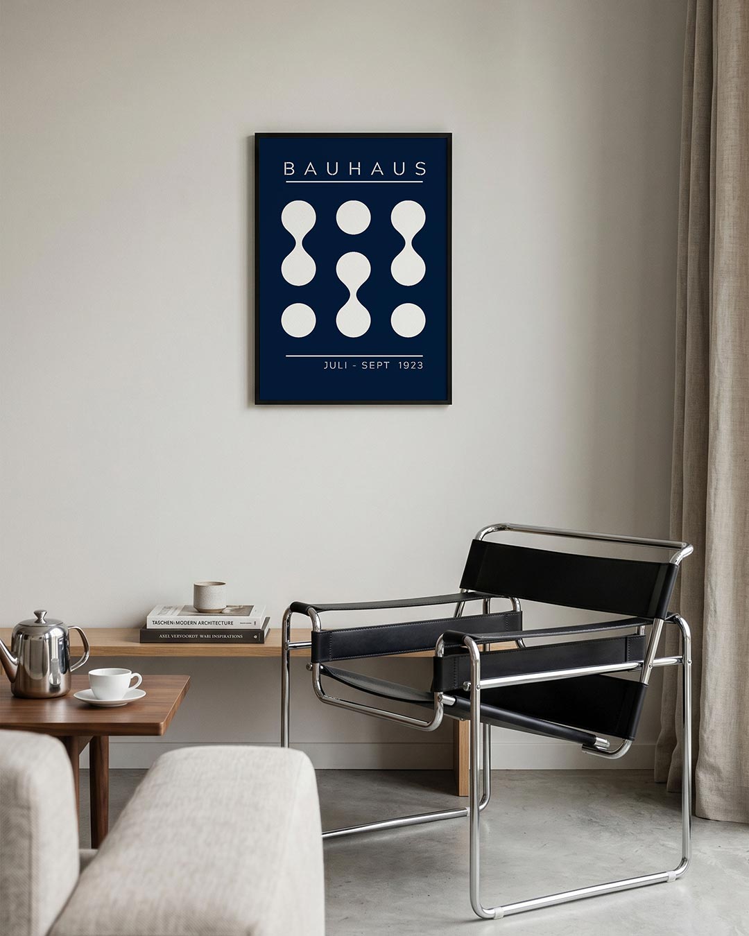 Vormen en vlakken – geometrische Bauhaus poster in staand formaat