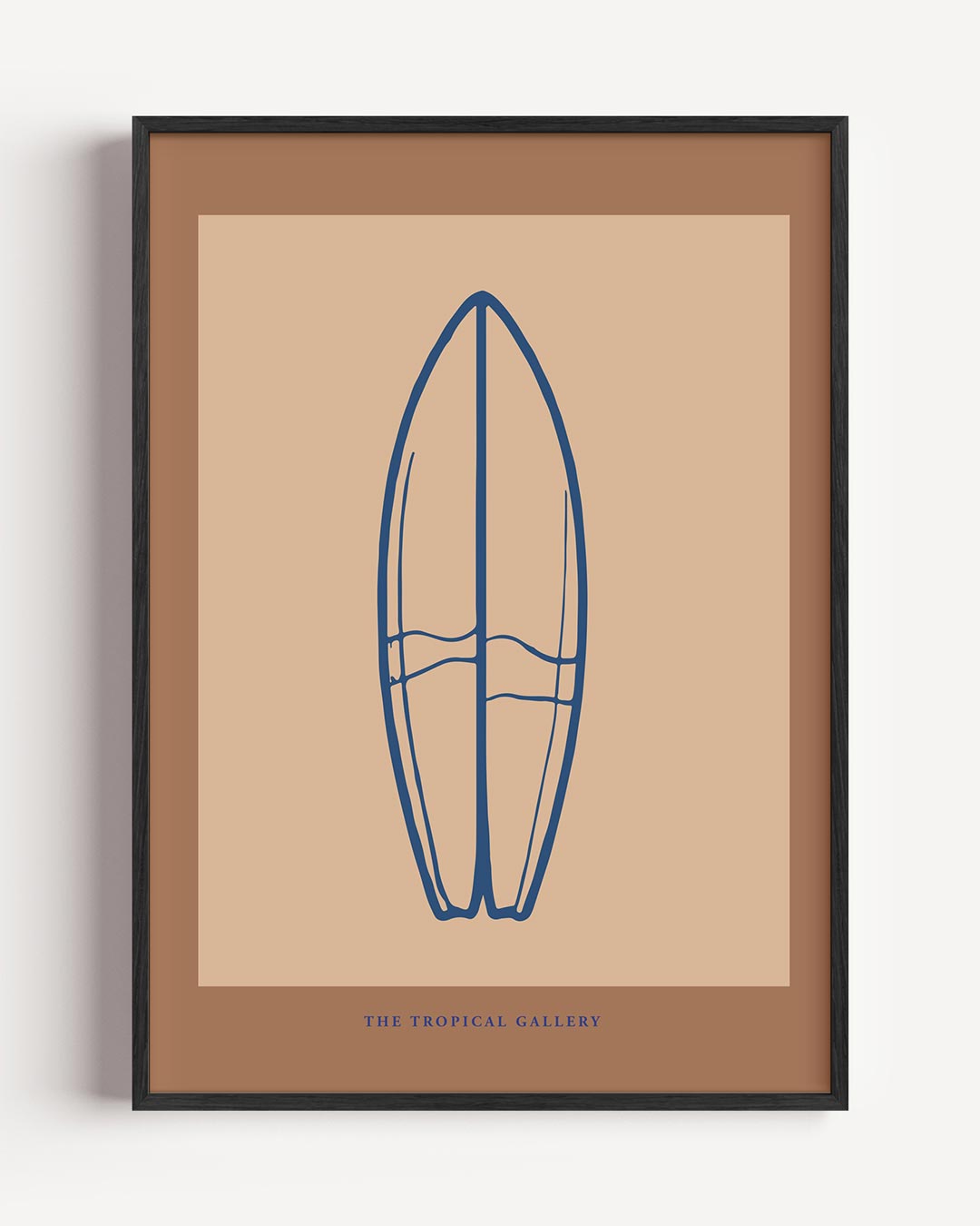 Surfstijl Minimalistische – zomer portret poster als wanddecoratie