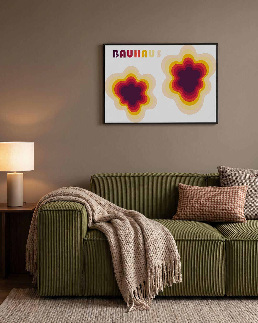 Vorm en kleur – geometrische Bauhaus poster in liggend formaat