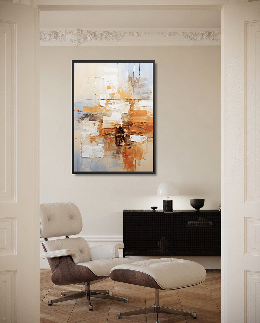 Kleurencompositie – staand wanddecoratie kunstwerk
