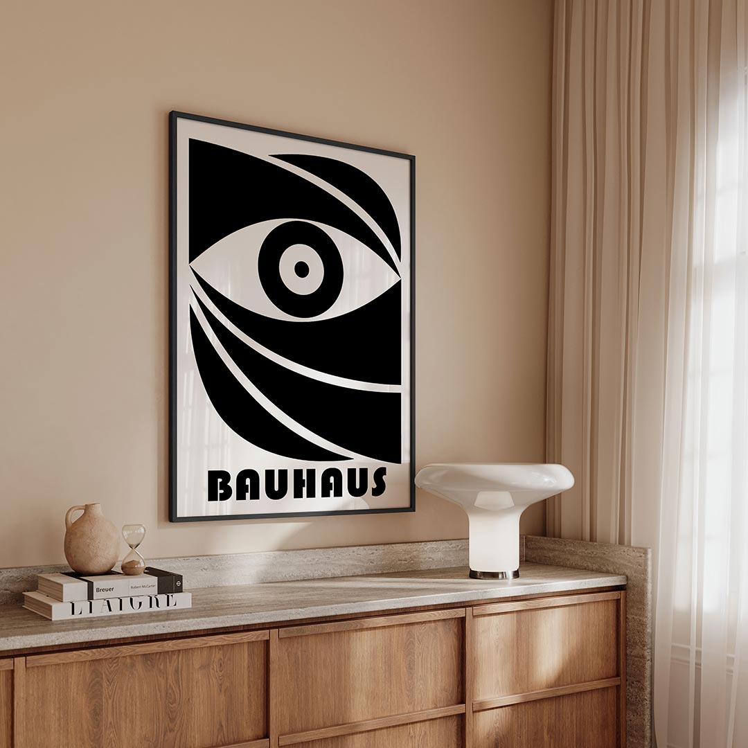  – geometrische Bauhaus poster in staand formaat