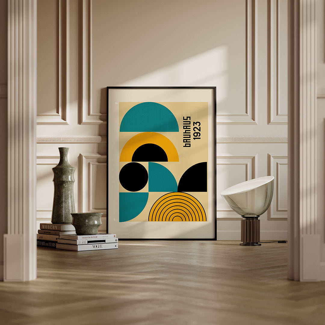 Vormen en vlakken – moderne Bauhaus wandkunst als poster