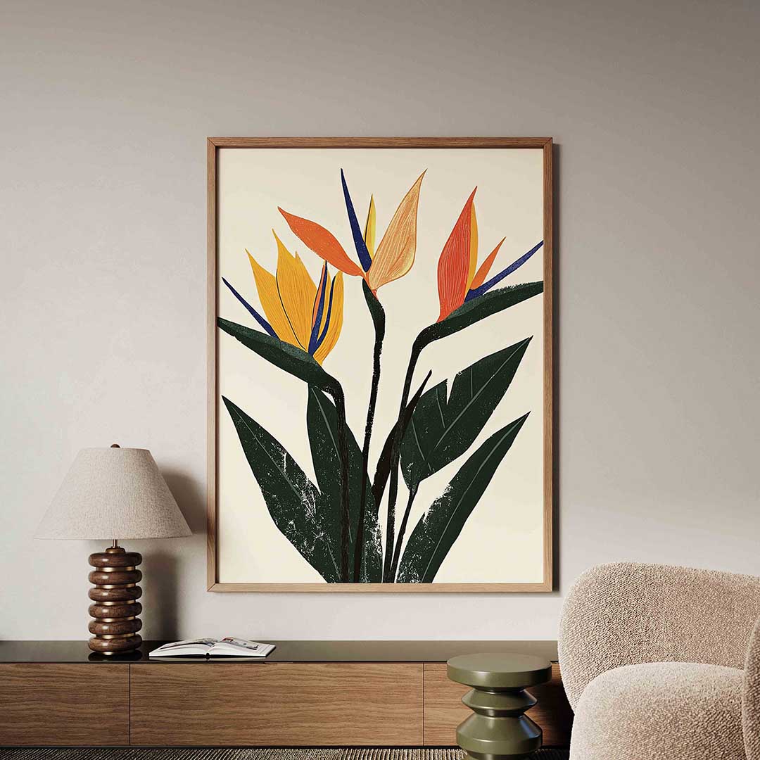 Tropische bloemen – tropische jungle poster in staand formaat