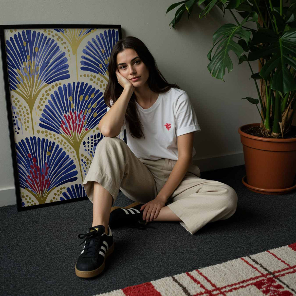 Blikvanger Botanische – abstracte wandkunst als portret poster