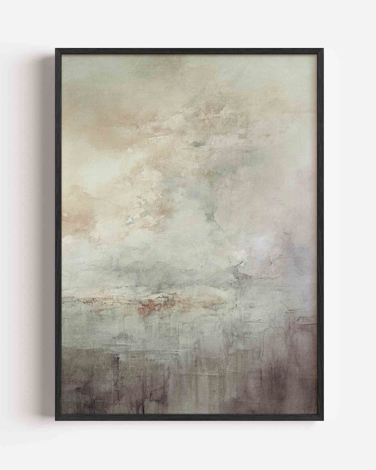 Abstracte wolken – zacht abstracte portret poster als wanddecoratie