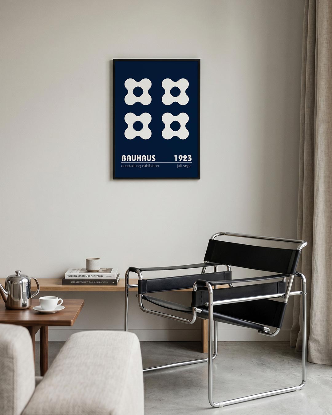 Vormen en vlakken – geometrische Bauhaus poster in staand formaat