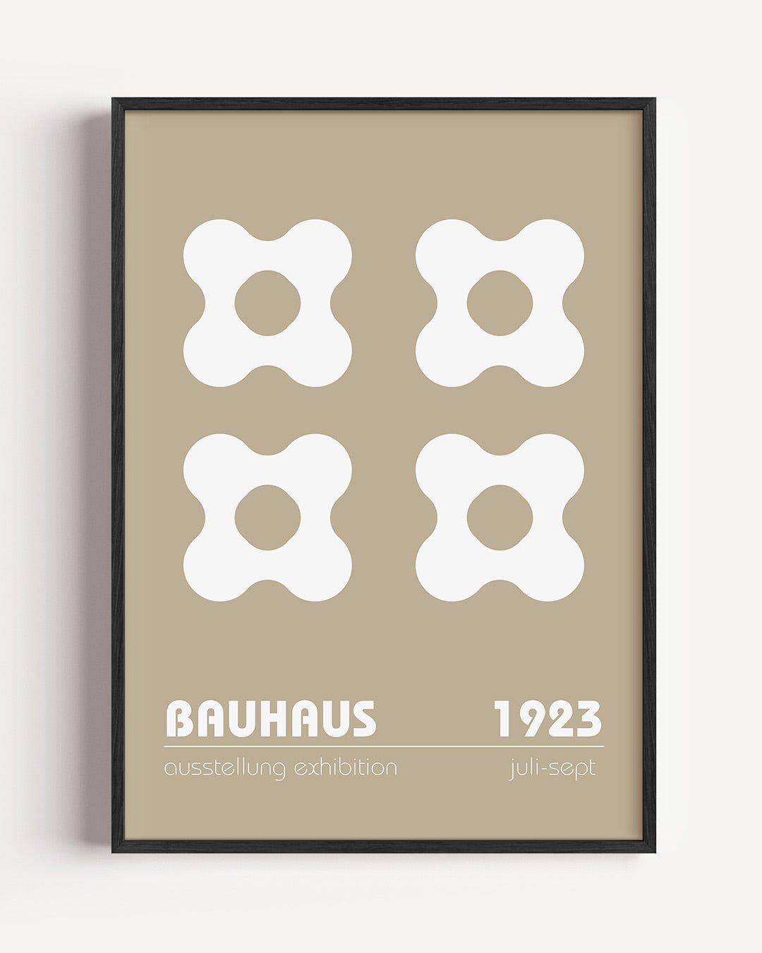 Vormritme en balans – staande Bauhaus poster als wanddecoratie