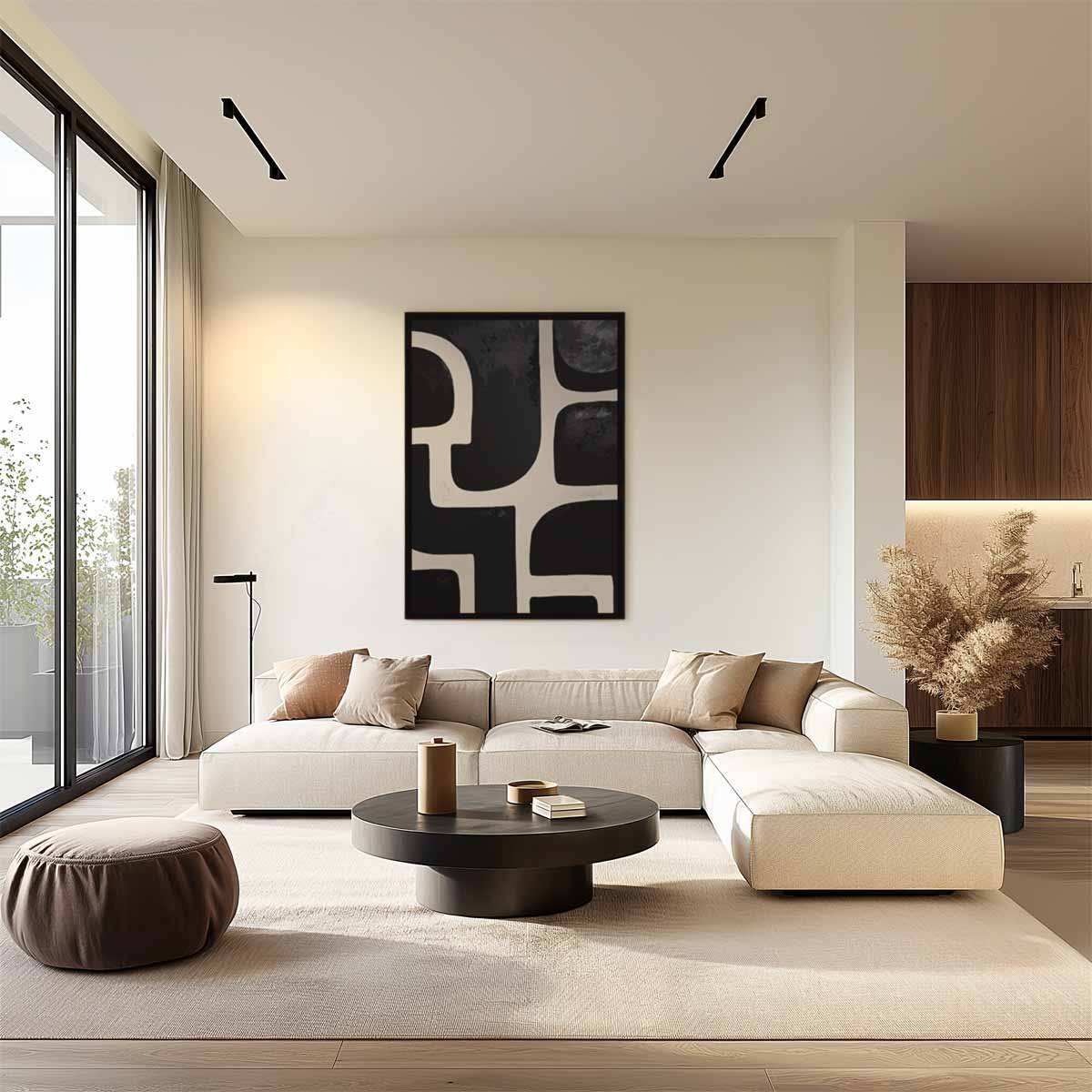 Moderne Abstracte Visie – plexiglas wanddecoratie in portret formaat