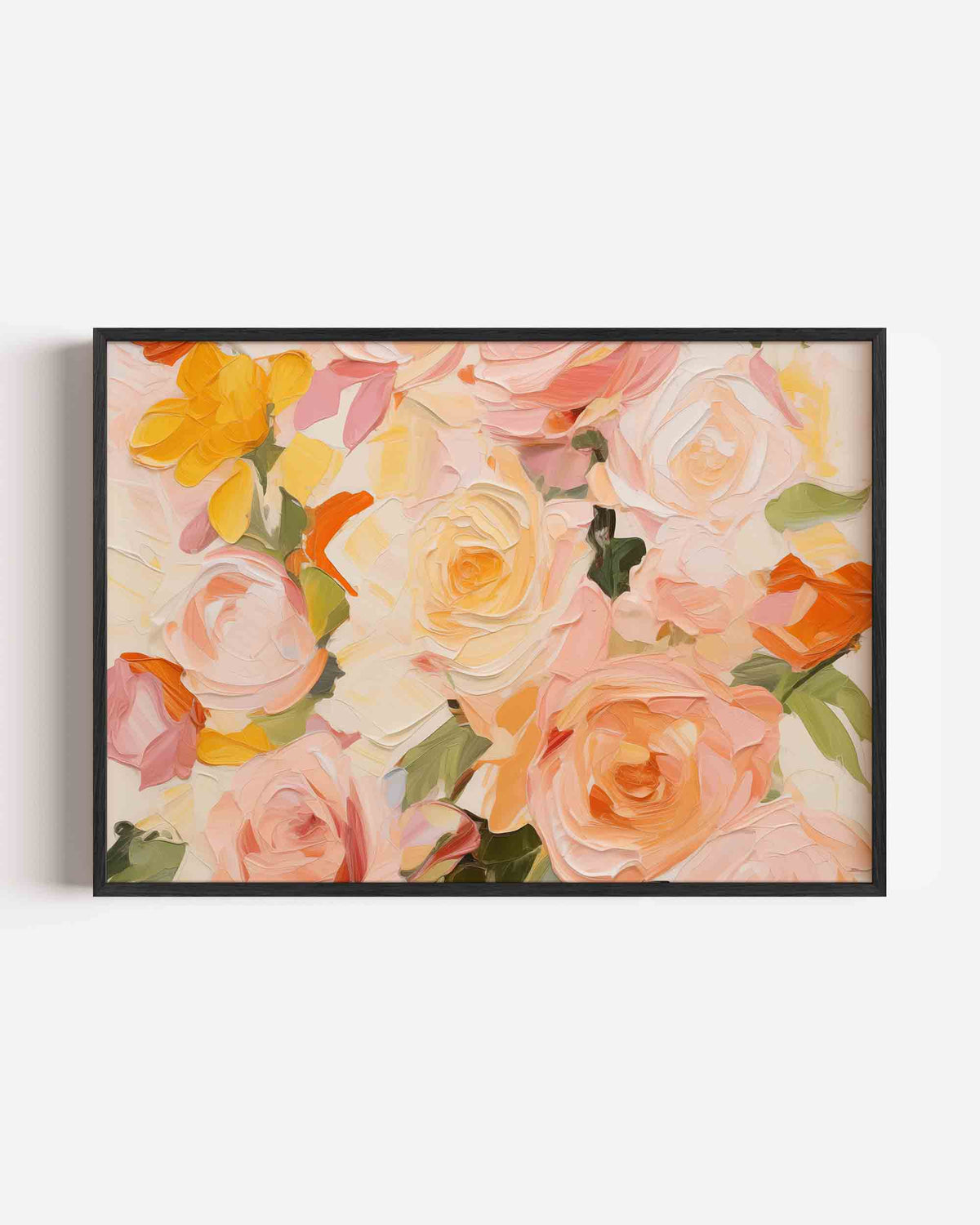 Bloemen in zachte tinten – bloemen landscape poster als wanddecoratie