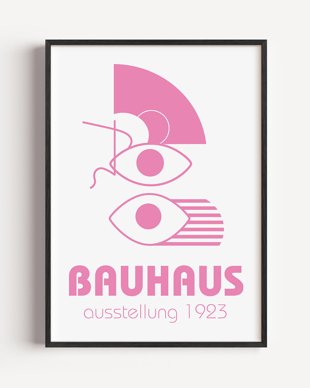 Vormen en vlakken – staande Bauhaus poster als wanddecoratie
