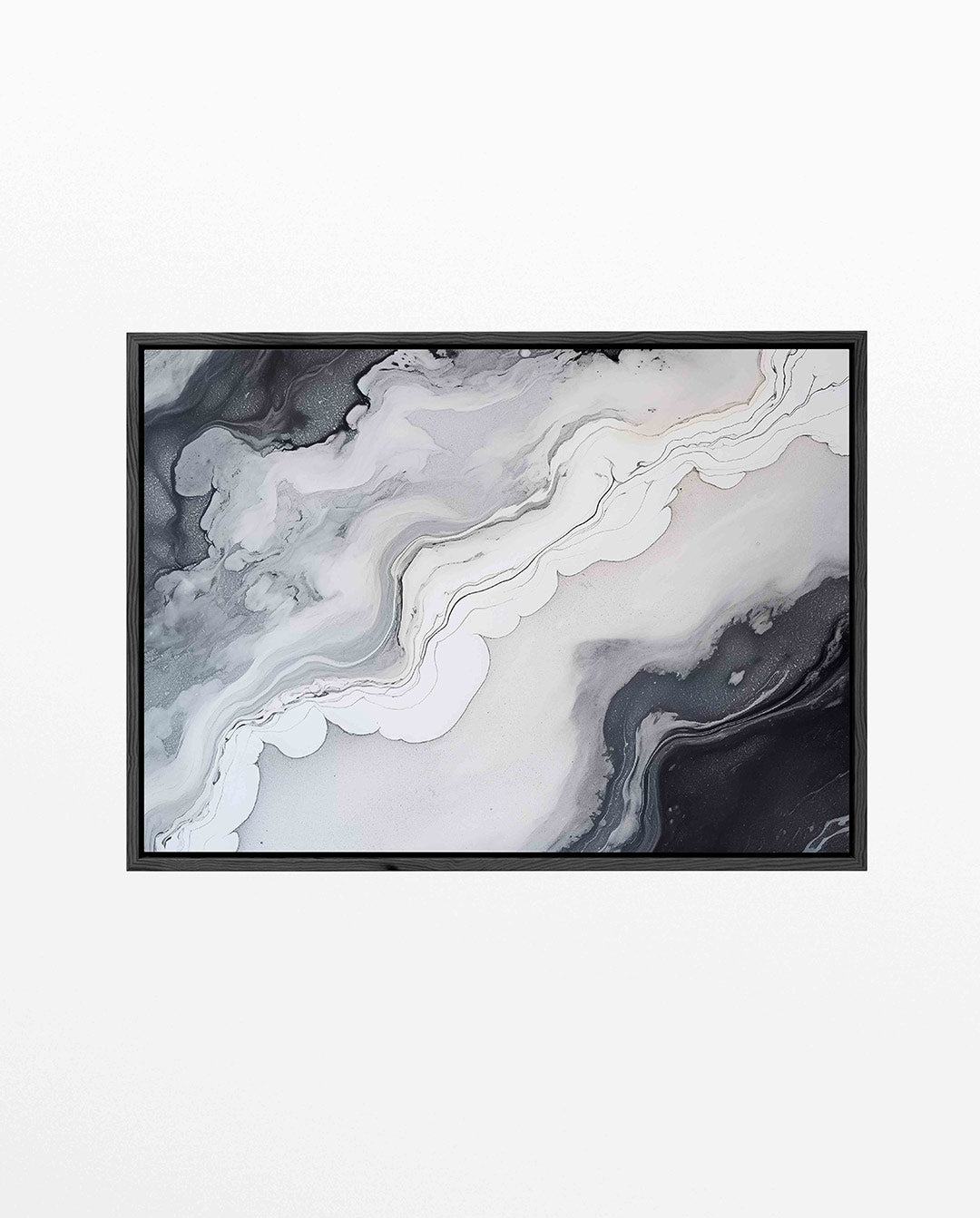 Vloeiende lijnen compositie – Lijnen – liggend wanddecoratie kunstwerk