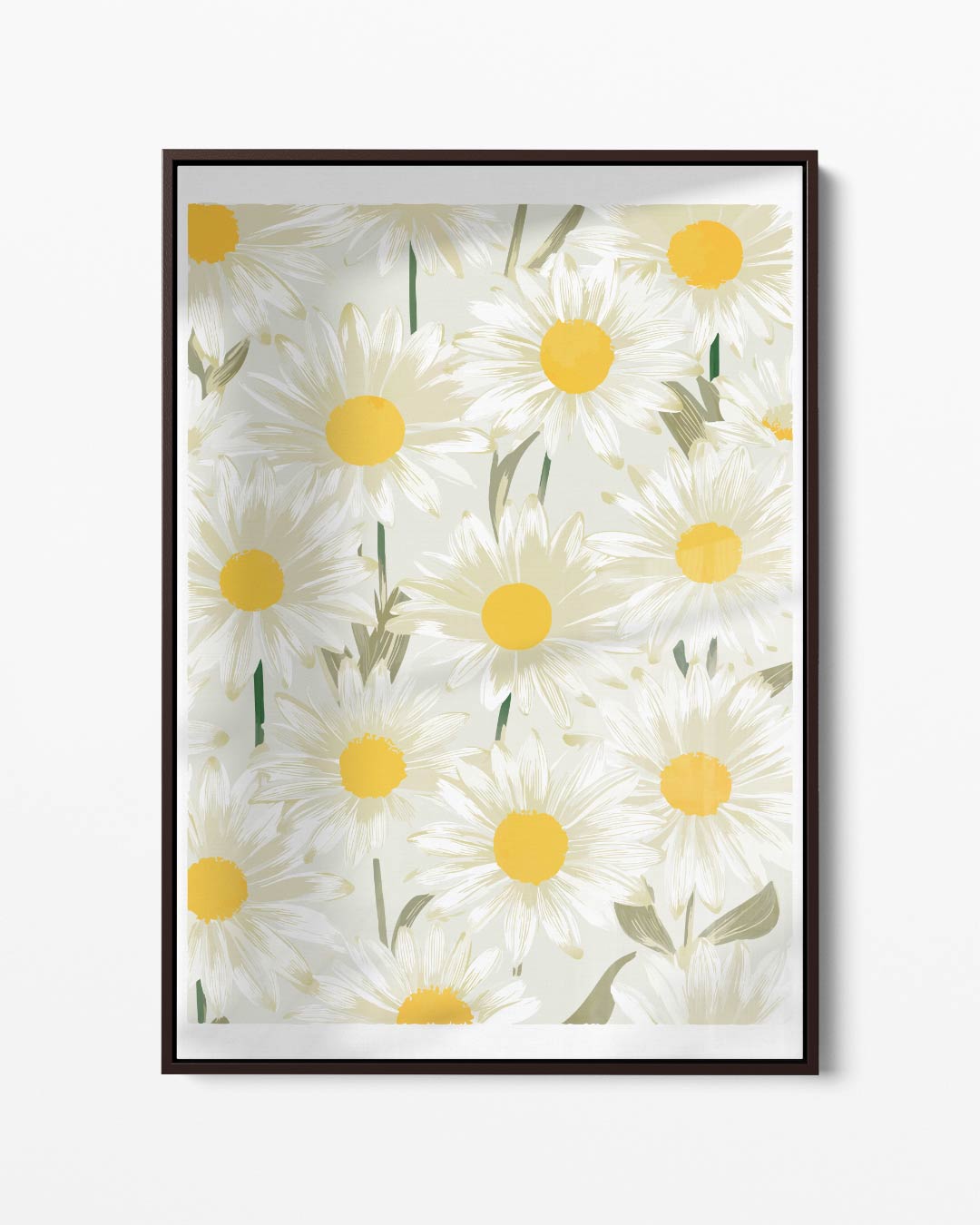 Frisse Madeliefjes Print – portret kunstwerk als wanddecoratie