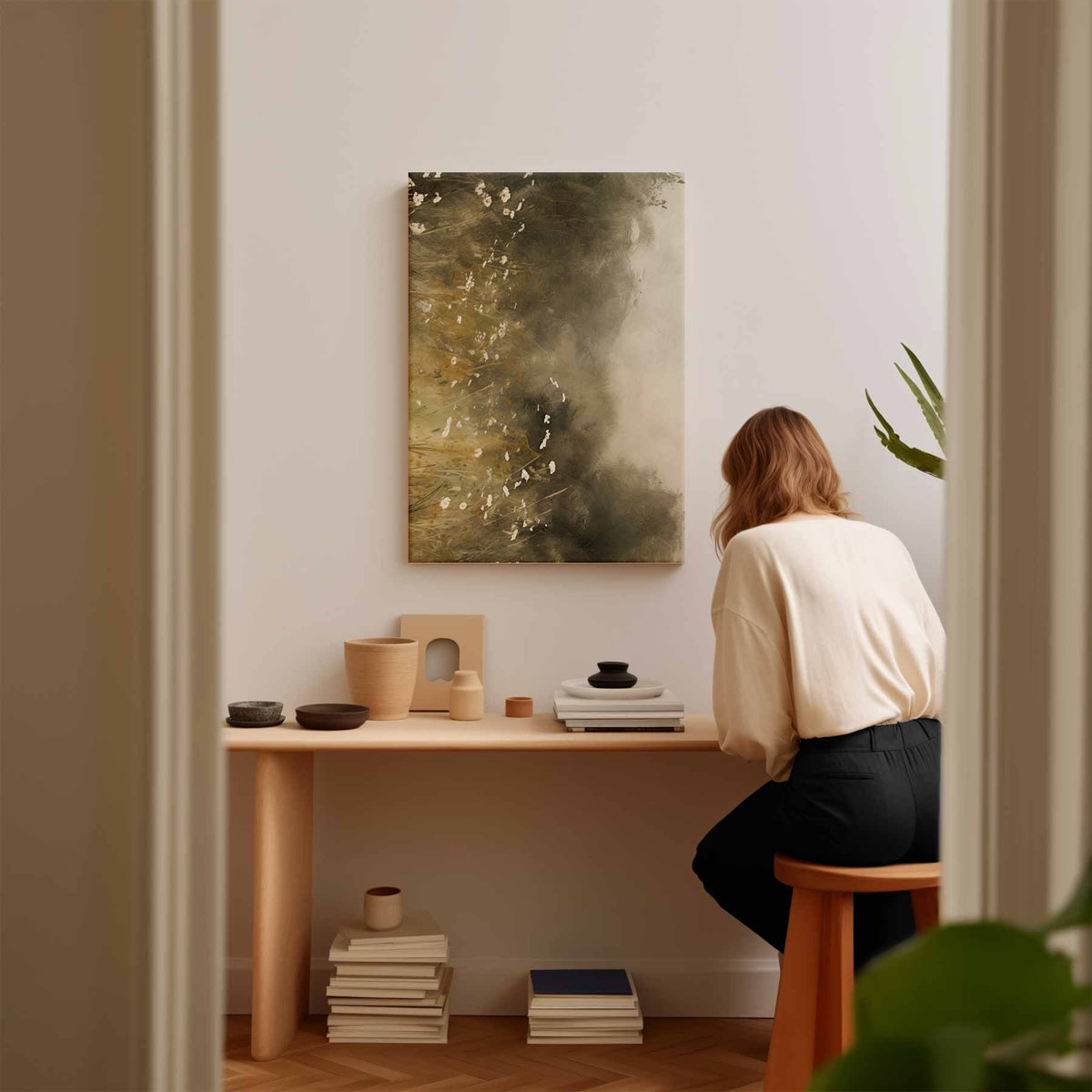 Natuurlijke Mystiek – modern portret kunstwerk van WallArtistic