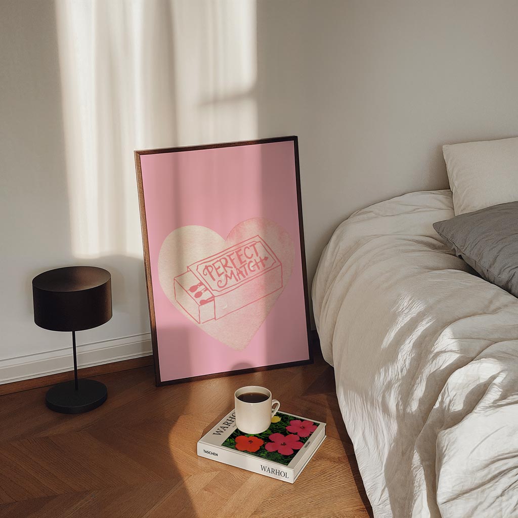 Perfect Match Heart – staande zomer wanddecoratie van WallArtistic