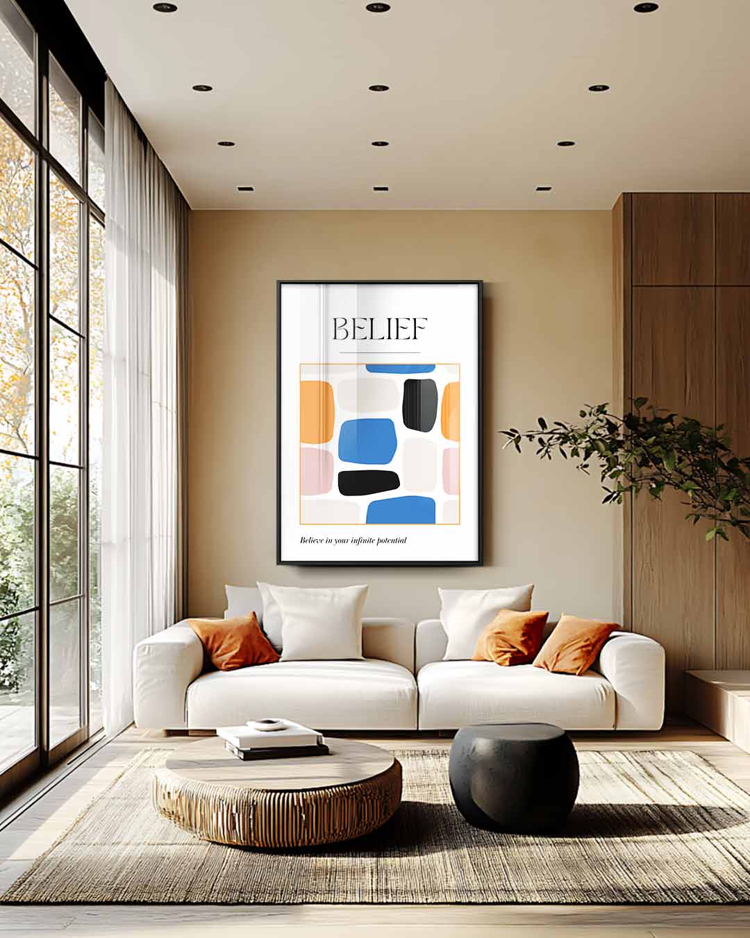 Eindeloze Potentie – canvas wanddecoratie in portret formaat