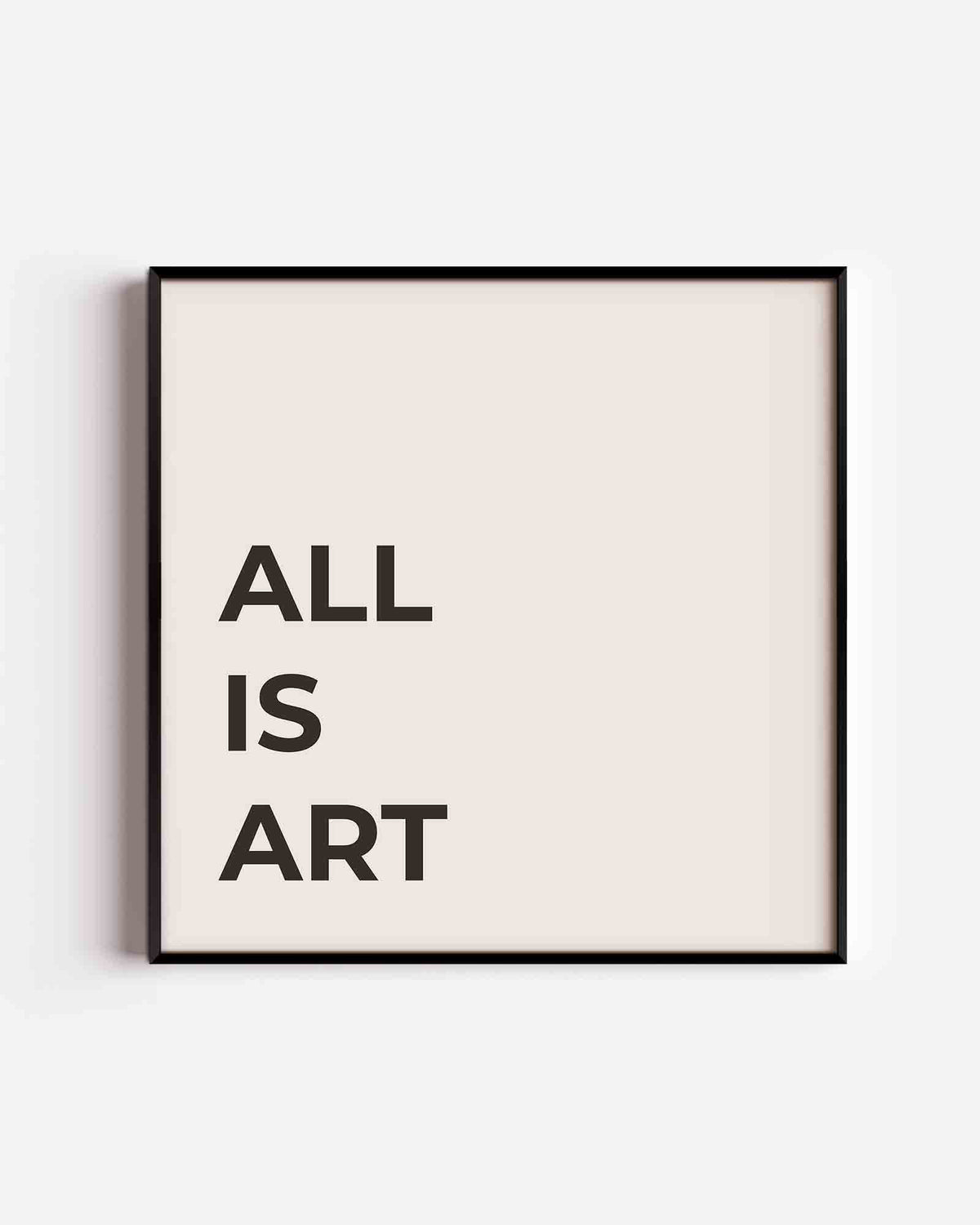 All is art – vierkante poster met kleur en vormen als wanddecoratie