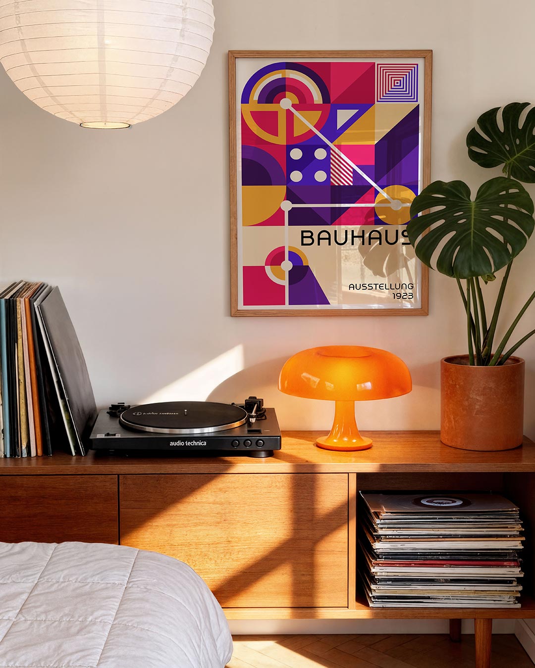 Vorm en kleur – moderne Bauhaus wandkunst als poster