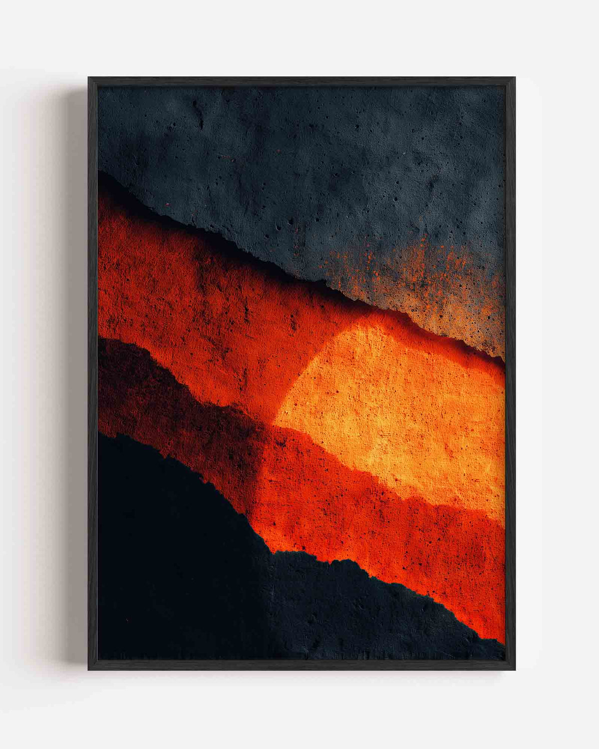 Abstracte zonsondergang – abstracte portret poster als wanddecoratie