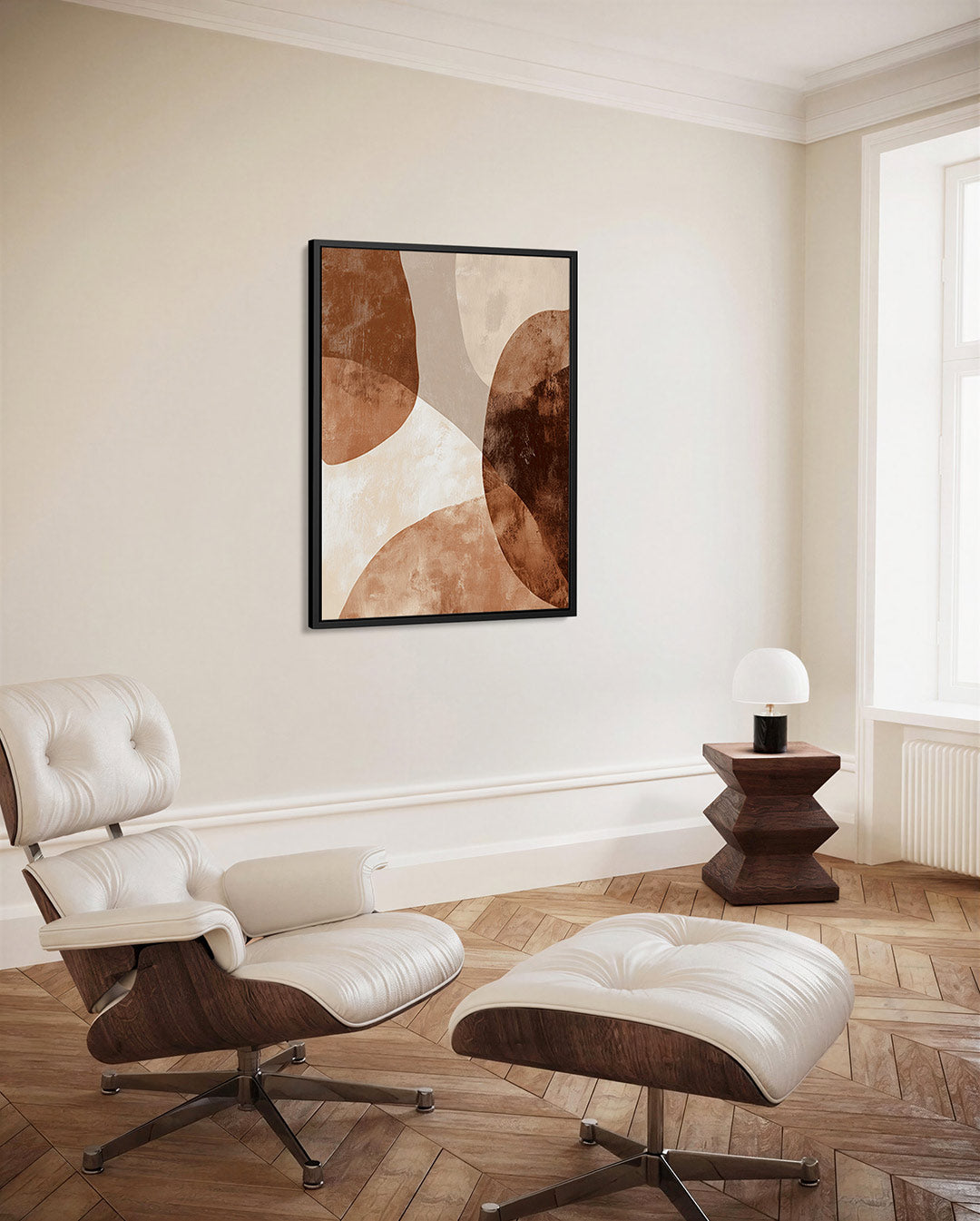Organische vormen compositie – decoratief kunstwerk voor aan de muur