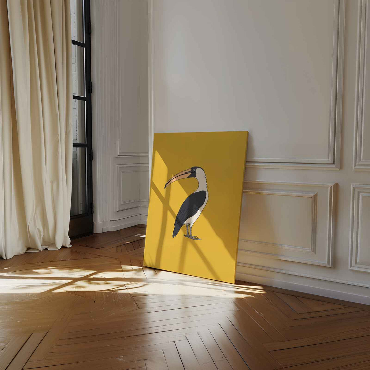 Kleurrijke Toekan Illustratie – staand kunstwerk voor modern interieur