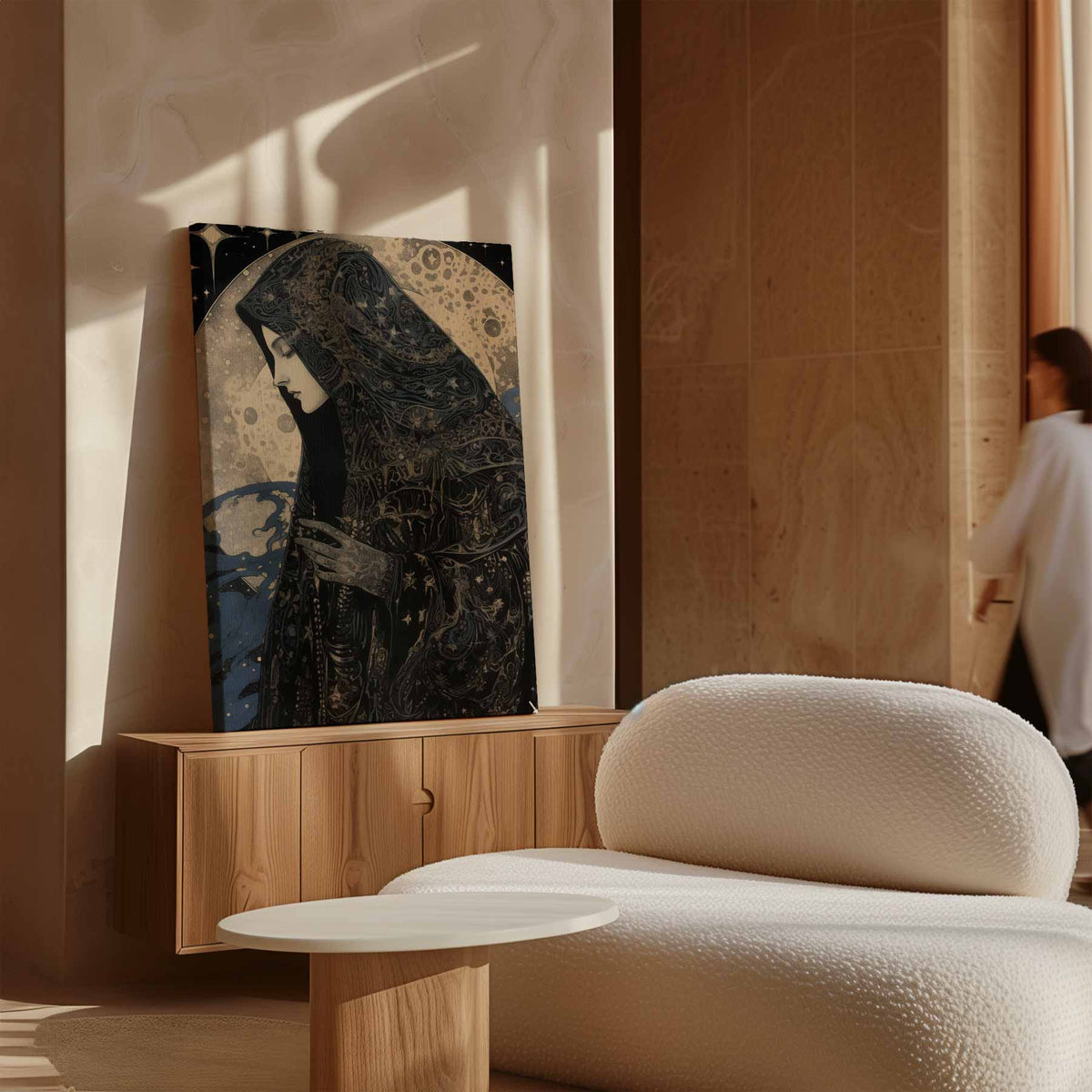 Mystieke Maanwacht – dibond kunstwerk als wanddecoratie