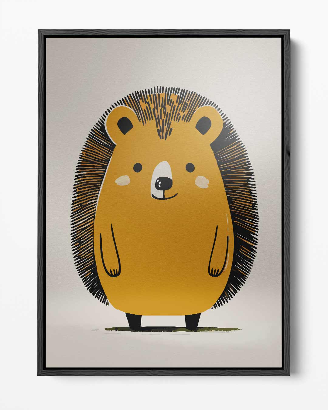 Schattige Egel Illustratie – portret kunstwerk als wanddecoratie