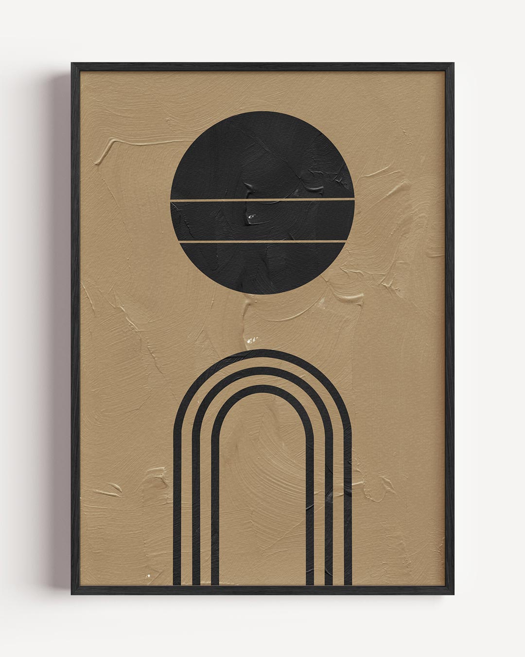 Minimalistische Retro – abstracte portret poster als wanddecoratie