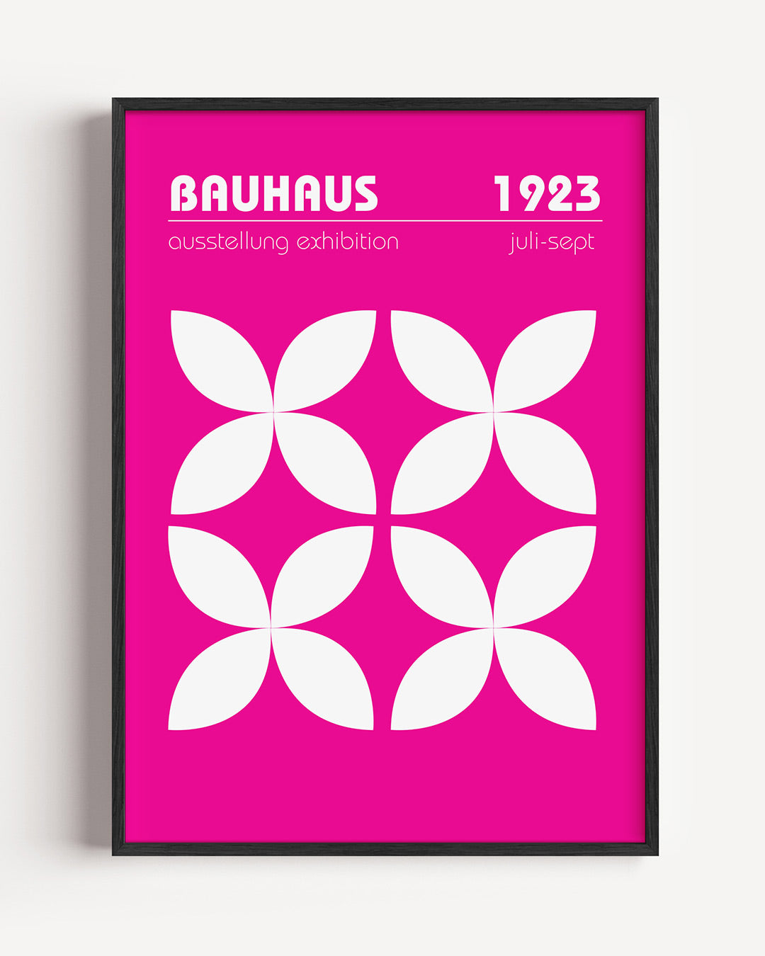 Vorm en kleur – staande Bauhaus poster als wanddecoratie