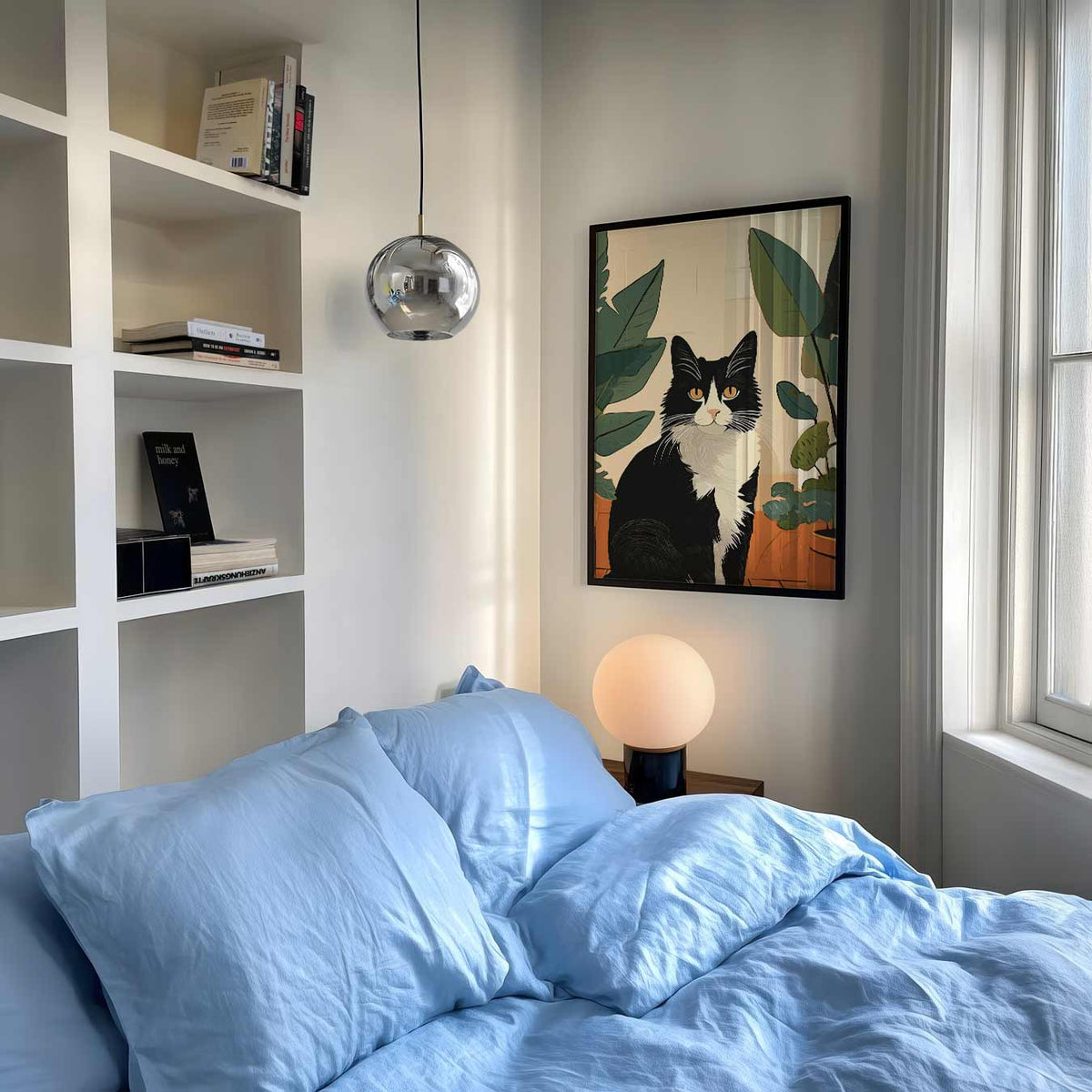 Stijlvolle Kattenwonders – staande muurposter met dierenthema