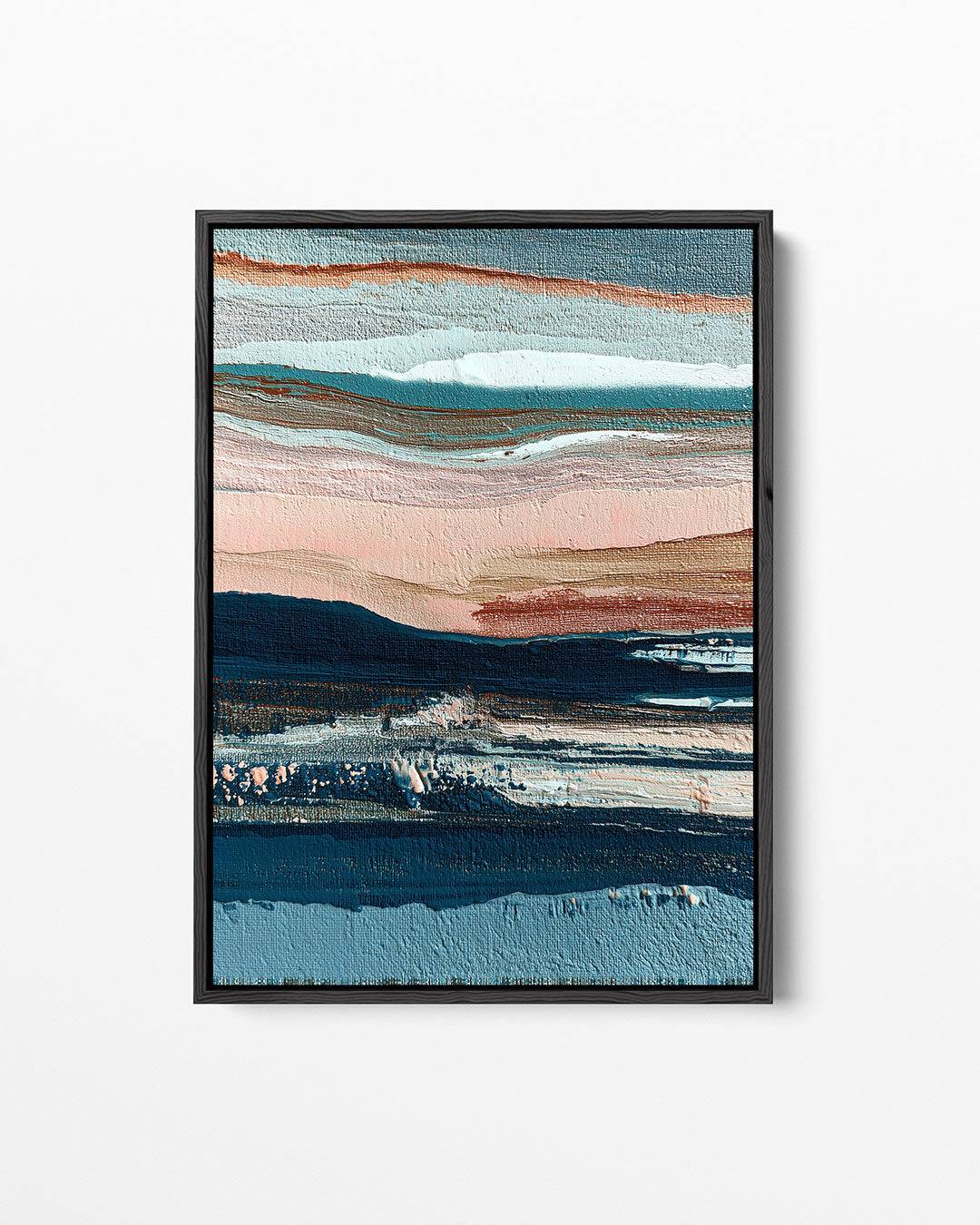 Gelaagde kleurencompositie – staand wanddecoratie kunstwerk