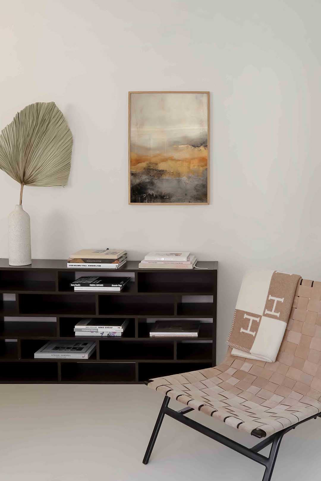 Abstracte landschap – natuur poster in staand formaat