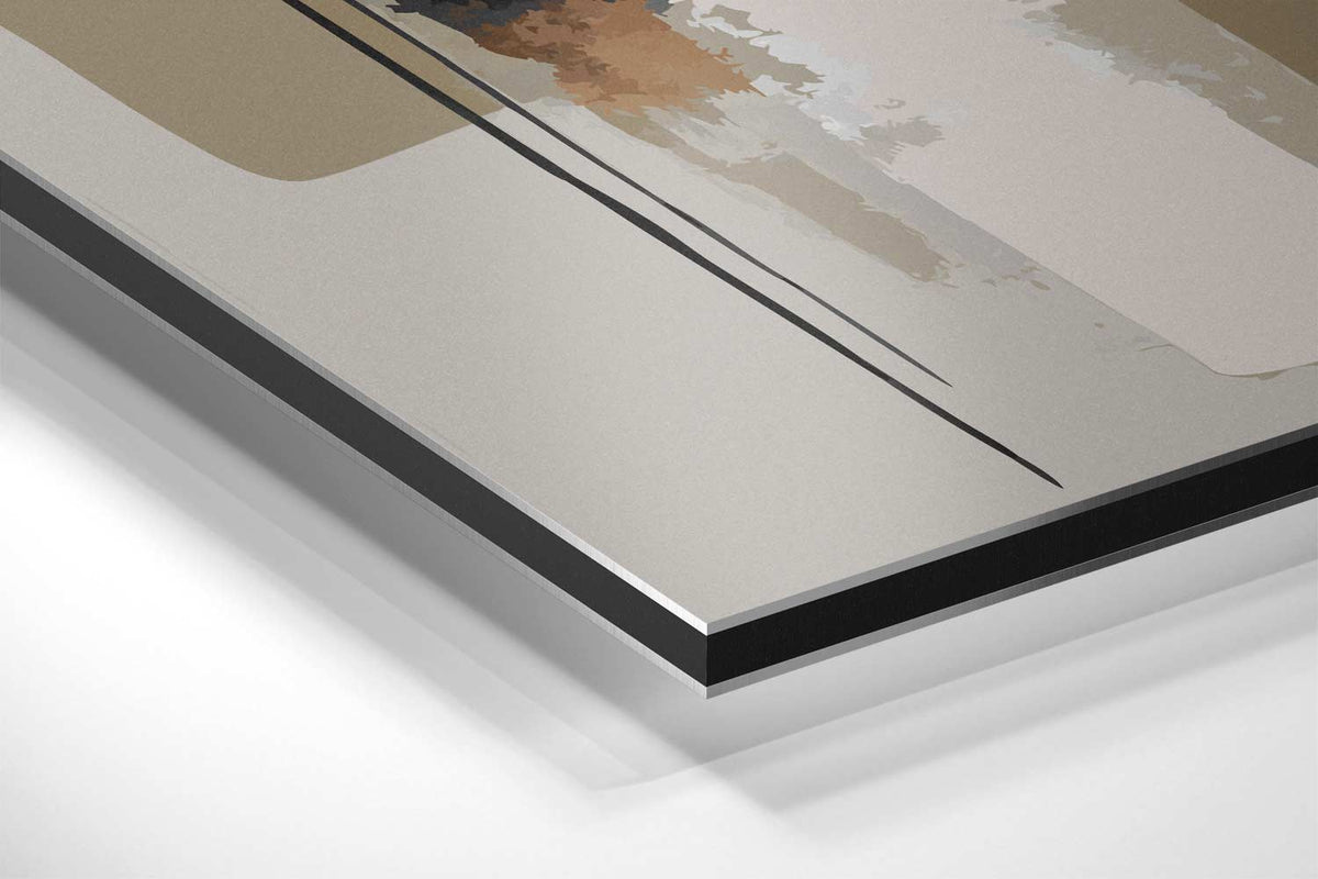 Abstract Contrast – canvas kunstwerk als wanddecoratie