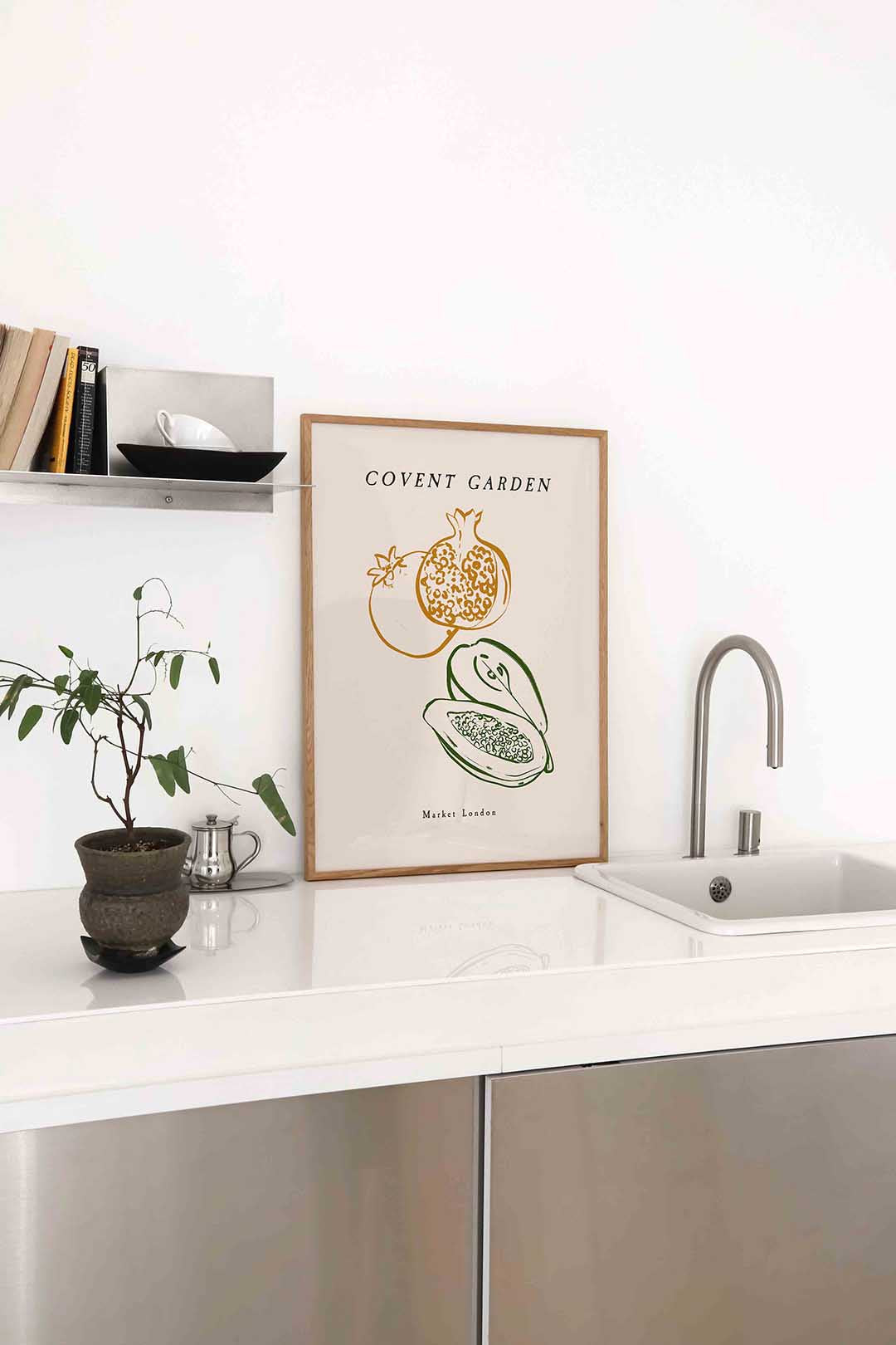 Fruit illustratie – staande keuken wanddecoratie van WallArtistic