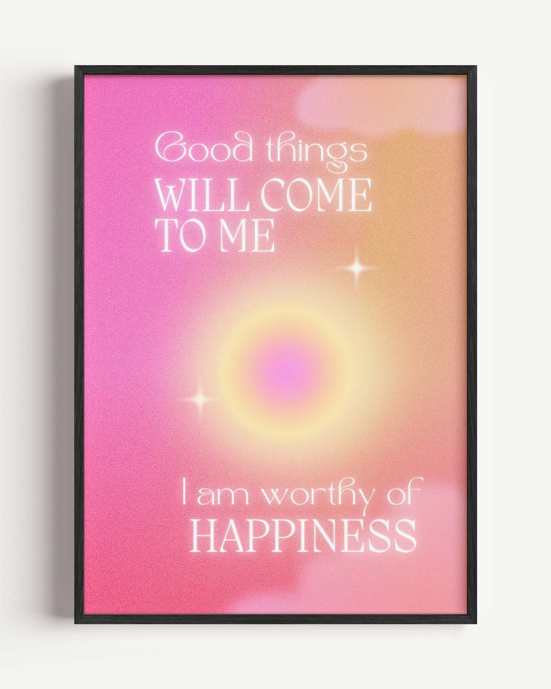 Good Things Will Come – mindful portret poster als wanddecoratie