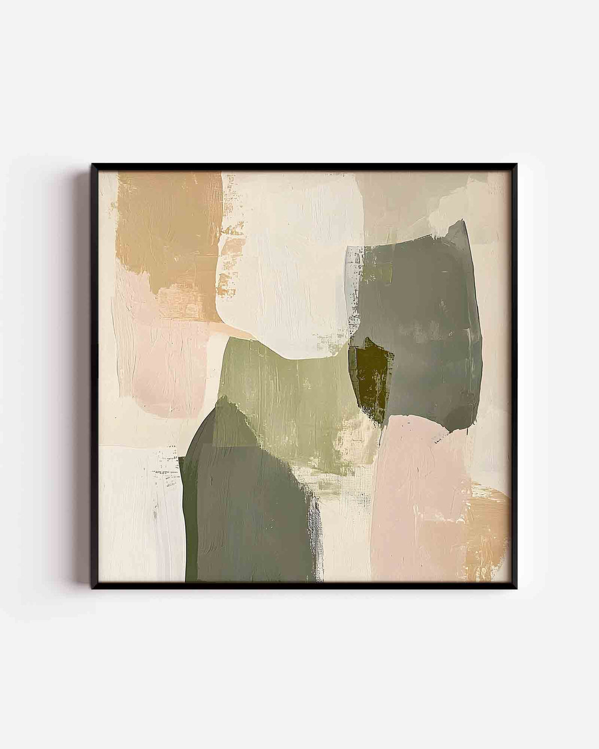 Abstracte vormen – abstracte textuur vierkante poster als wanddecoratie