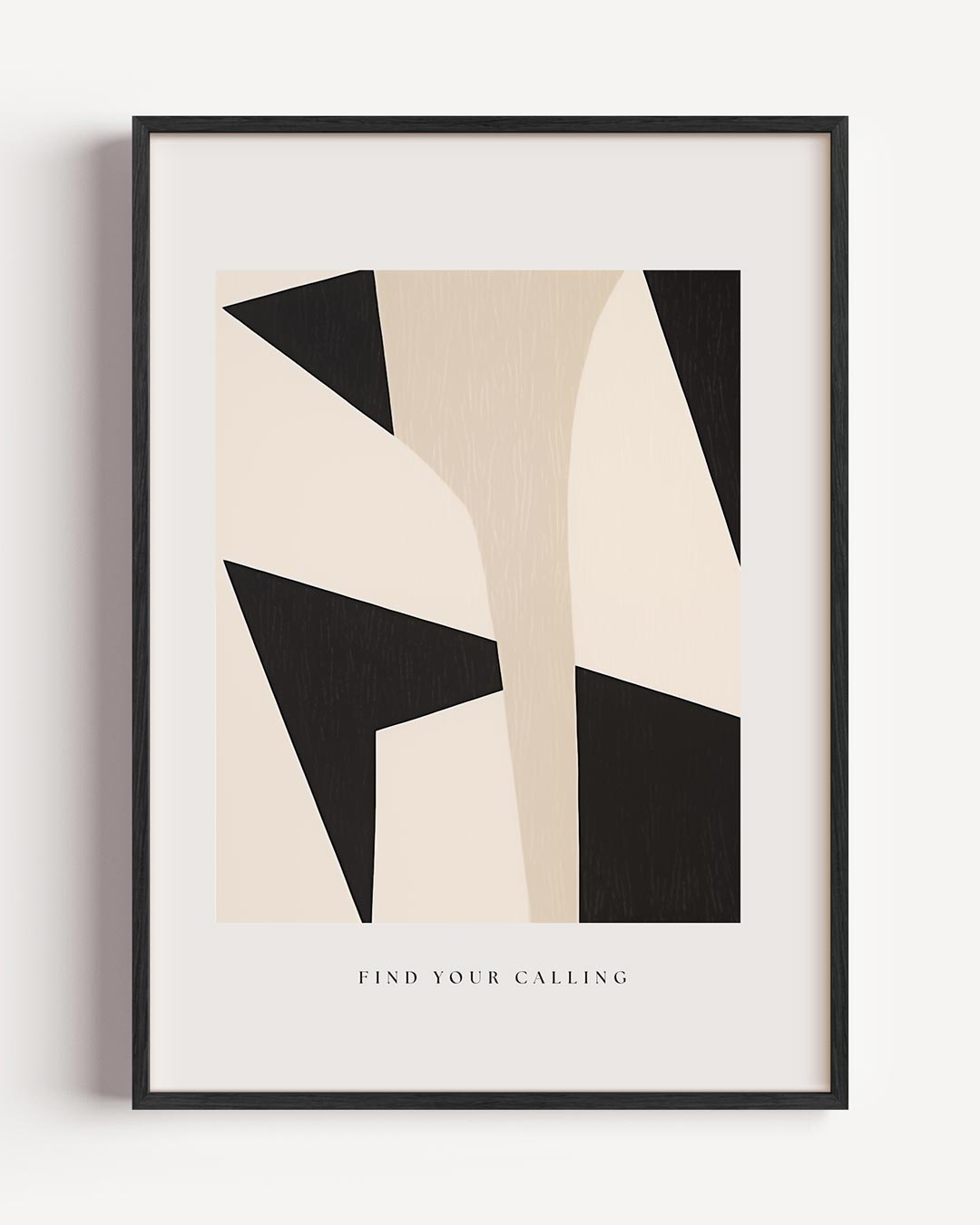 Modern Minimalistische Kunstposter – typografie portret poster als wanddecoratie