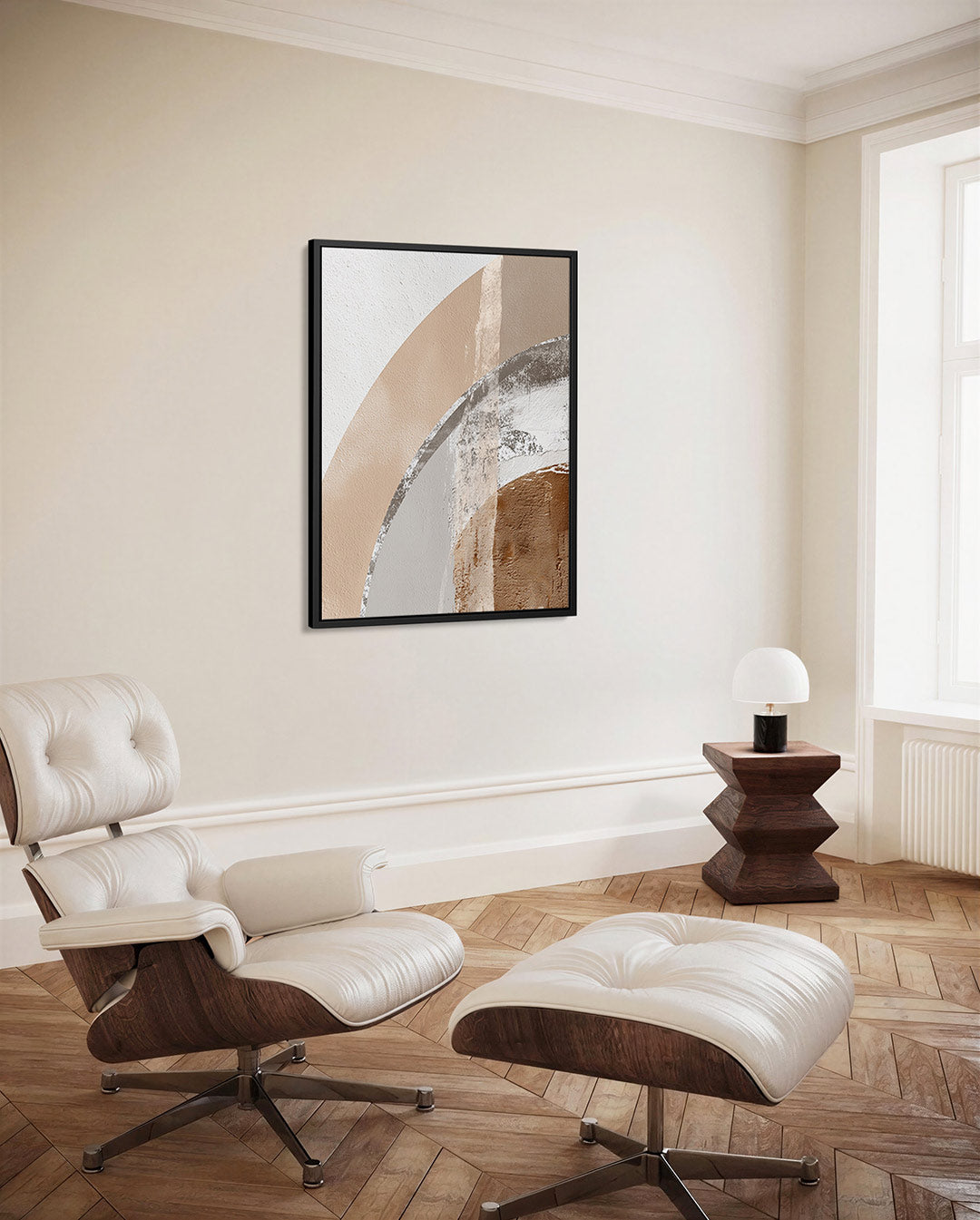 Organische vormen compositie – decoratief kunstwerk voor aan de muur