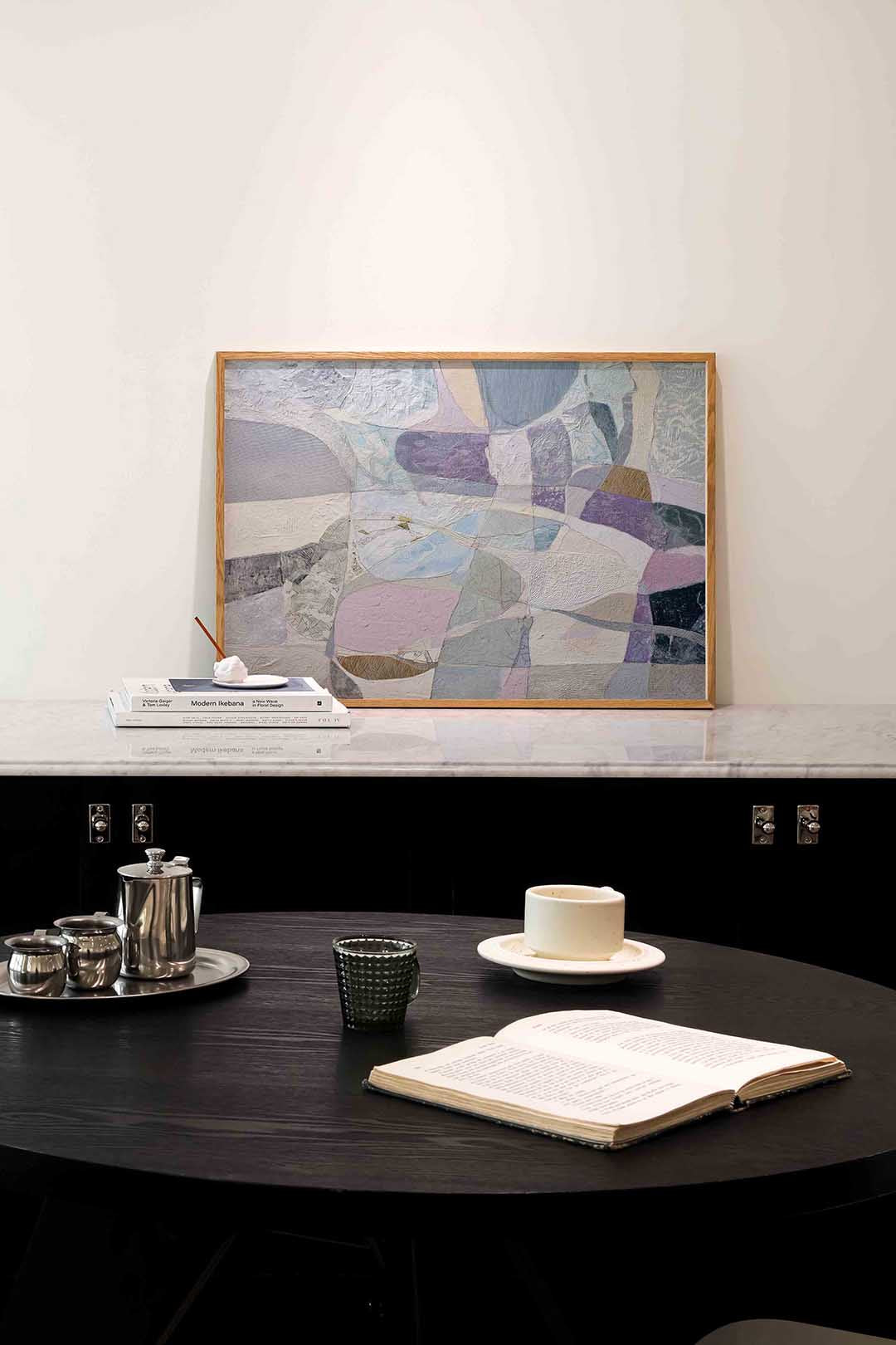 Abstracte vormen – abstracte poster in liggend formaat