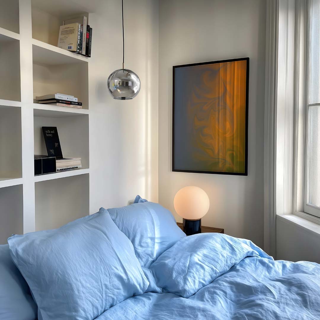 Dreamy Sunset Abstract – staande kleurrijke abstracte wanddecoratie van WallArtistic