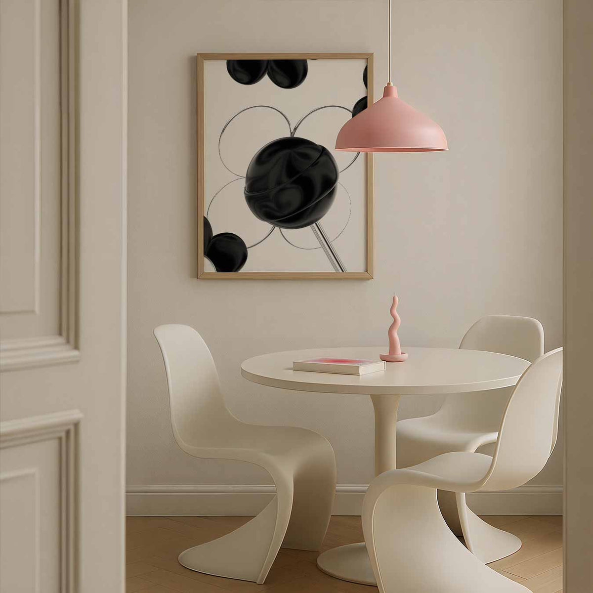 Modern Minimalistische Bloemenposter – zomerse poster in staand formaat