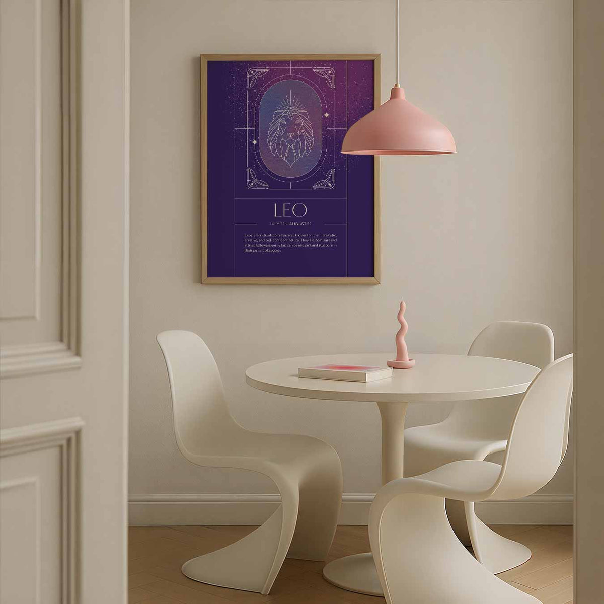Leo Zodiac – staande mindful wanddecoratie van WallArtistic