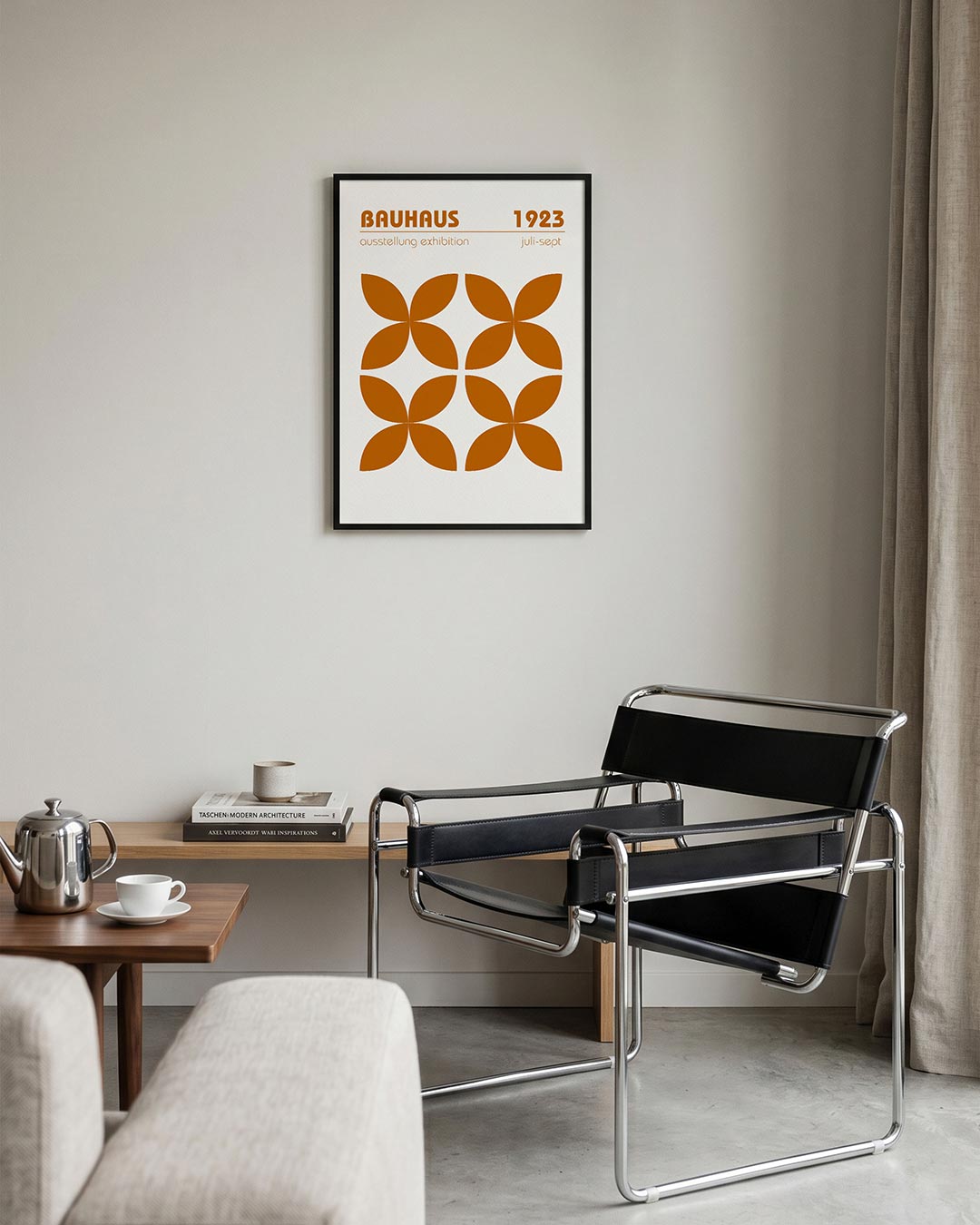  – geometrische Bauhaus poster in staand formaat