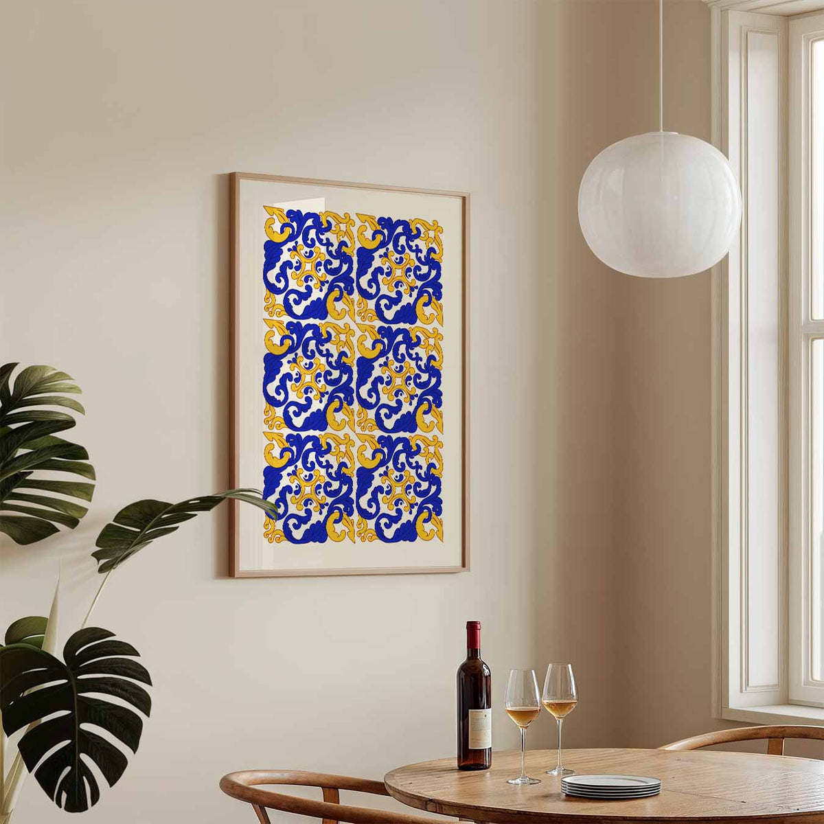 Mozaïek Magie Wandposter – keukenposter in staand formaat